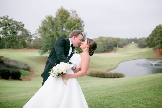 bride and groom at Dunwoody Country Club
